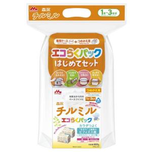 森永チルミルエコらくパックはじめてセット:400g×2袋入