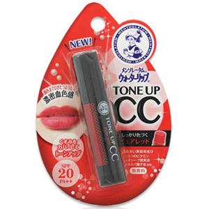 メンソレータム ウォーターリップトーンアップCCピュアレッド：4.5g入