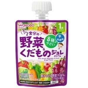 1歳からのMYジュレドリンク 1/2食分の野菜＆くだもの ぶどう味：70g入