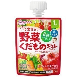 1歳からのMYジュレドリンク 1/2食分の野菜＆くだもの りんご味：70g入