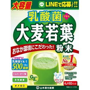 乳酸菌 大麦若葉（大容量）：4g×60包入