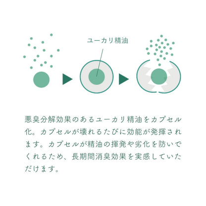 DEO DORAMA/デオドラマ：350mL 布製品用消臭スプレー ユーカリ精油 長時間・消臭効果持続