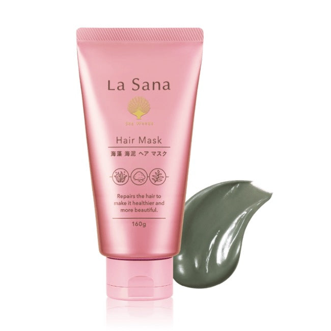 ラサーナ 海藻海泥へアマスク（ヘアトリートメント）ダメージヘア用・ローズヒップの香り:160g