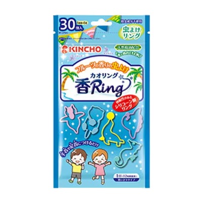 虫よけ カオリング（香Ring） ブルー フルーツの香りの虫よけ：30個 ユスリカ チョウバエ