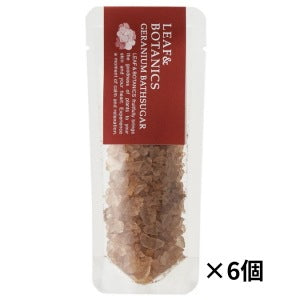 LEAF&BOTANICS バスシュガー ゼラニウム：40g入【×6個】 松山油脂