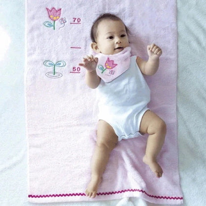 【新品】今治タオル 身長が測れるタオル バスタオル 綿：100% 日本製今治産 ぞうさんベージュ