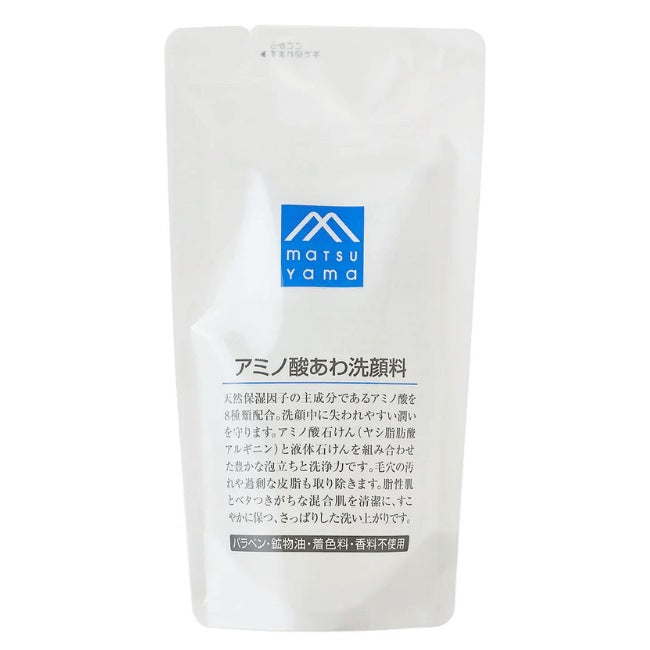 Mマークアミノ酸あわ洗顔料詰替用：120mL【松山油脂】Mマークシリーズ