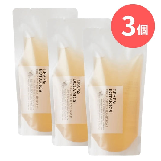 LEAF&BOTANICS ハンドソープ ユーカリ（詰替用）：230mL入【×3個】 松山油脂