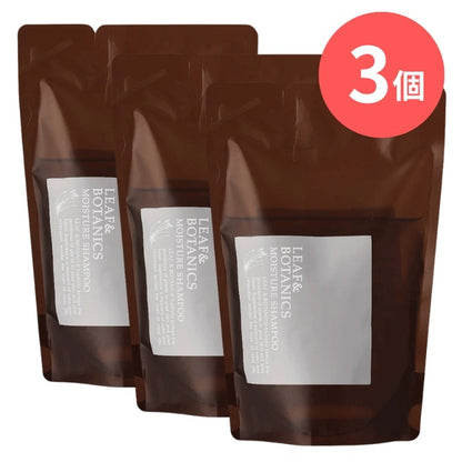 LEAF&BOTANICS モイスチャーシャンプー（詰替用）：370mL入【×3個】 松山油脂