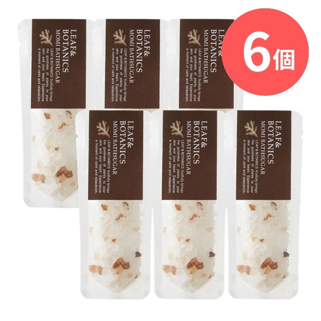 LEAF&BOTANICS バスシュガー モミ：40g入【×6個】 松山油脂