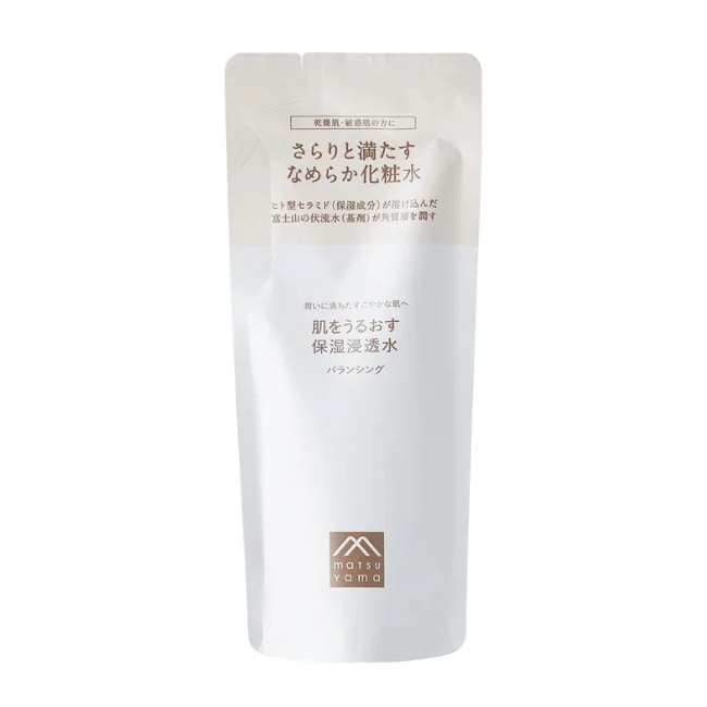 肌をうるおす保湿浸透水バランシング（詰替用）：110mL【松山油脂】