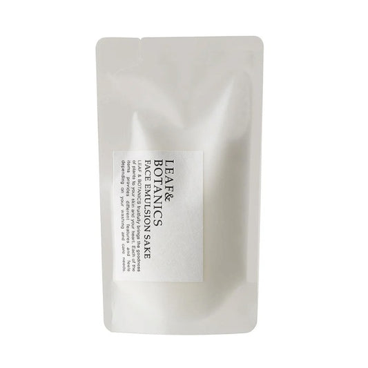 LEAF&BOTANICS フェイスエマルジョン 純米酒（詰替用）：90mL入 松山油脂