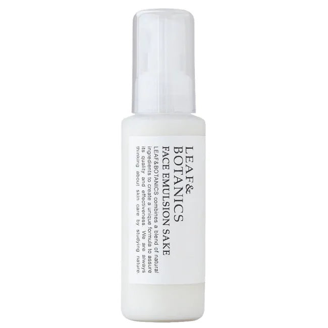 LEAF&BOTANICS フェイスエマルジョン 純米酒：100mL入 松山油脂