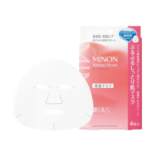 ミノンアミノモイスト ぷるぷるしっとり肌マスク：22ml×4枚入