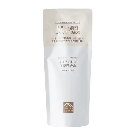 肌をうるおす保湿浸透水モイストリッチ（詰替用）：110mL【松山油脂】