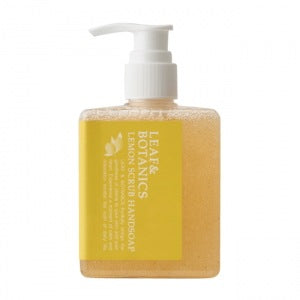 【春夏限定】スクラブハンドソープレモン：240ml【×3個】 松山油脂 LEAF&BOTANICS リーフアンドボタニカル