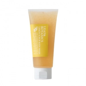 【春夏限定】スクラブボディウオッシュレモン：220g 松山油脂 LEAF&BOTANICS リーフアンドボタニカル