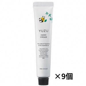 【9個】高知県産YUZU ミニハンドクリーム パンダ 20g【デイリーアロマジャパン】日本製