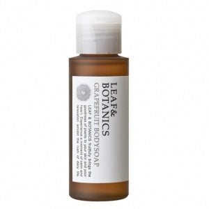 ボディソープグレープフルーツミニサイズ：50ml 松山油脂 LEAF&BOTANICS リーフアンドボタニカル