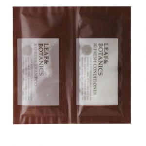 リフレッシュヘアケアパウチ：10ml×２ 松山油脂 LEAF&BOTANICS リーフアンドボタニカル お試し