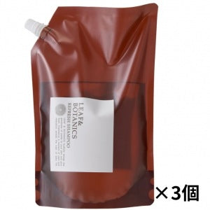 リフレッシュシャンプー詰替用：1200ml【×3個】 松山油脂 LEAF&BOTANICS リーフアンドボタニカル