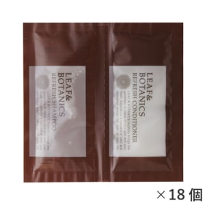 リフレッシュヘアケアパウチ：10ml×２【×18個】 松山油脂 LEAF&BOTANICS リーフアンドボタニカル