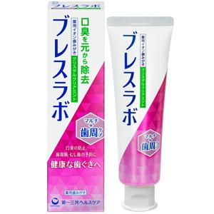 ブレスラボ マルチ＋歯周ケア クリスタルクリアミント：90g入
